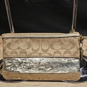 Elegant Tan and Gold Women's Bag